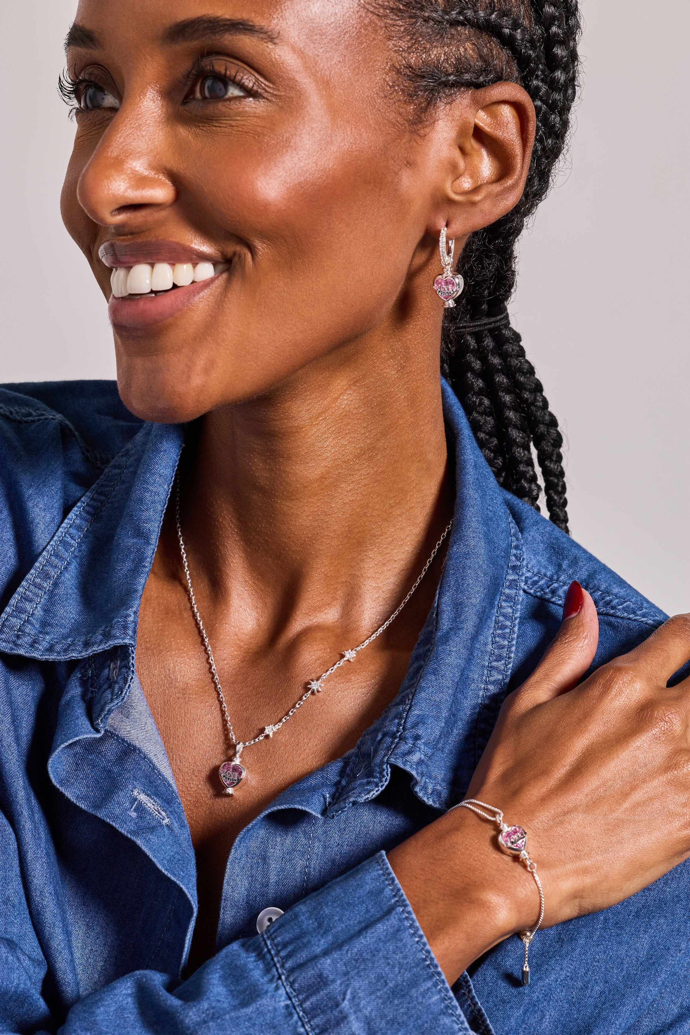 Harry Potter™ Love Potion Crystal Pull Chain Bracelet