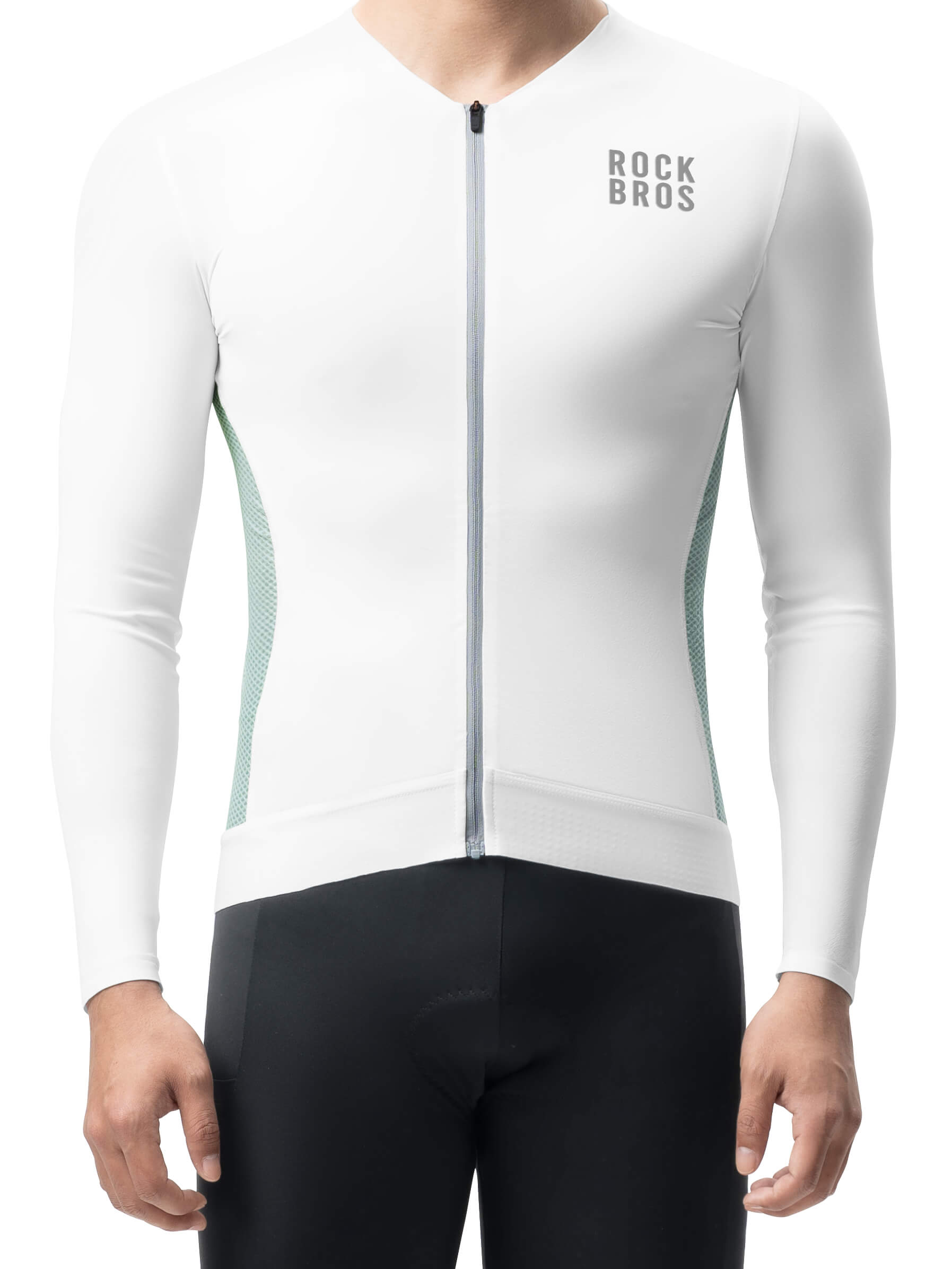 Men's Colorblock Long-Sleeve Cycling Jersey